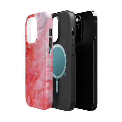 Rose Pink Marble - iPhone MagSafe Tough Case