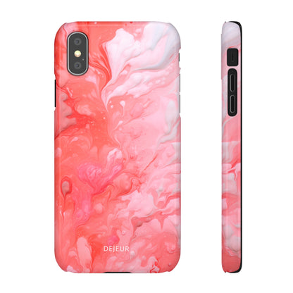 Rose Pink Marble - iPhone Snap Case