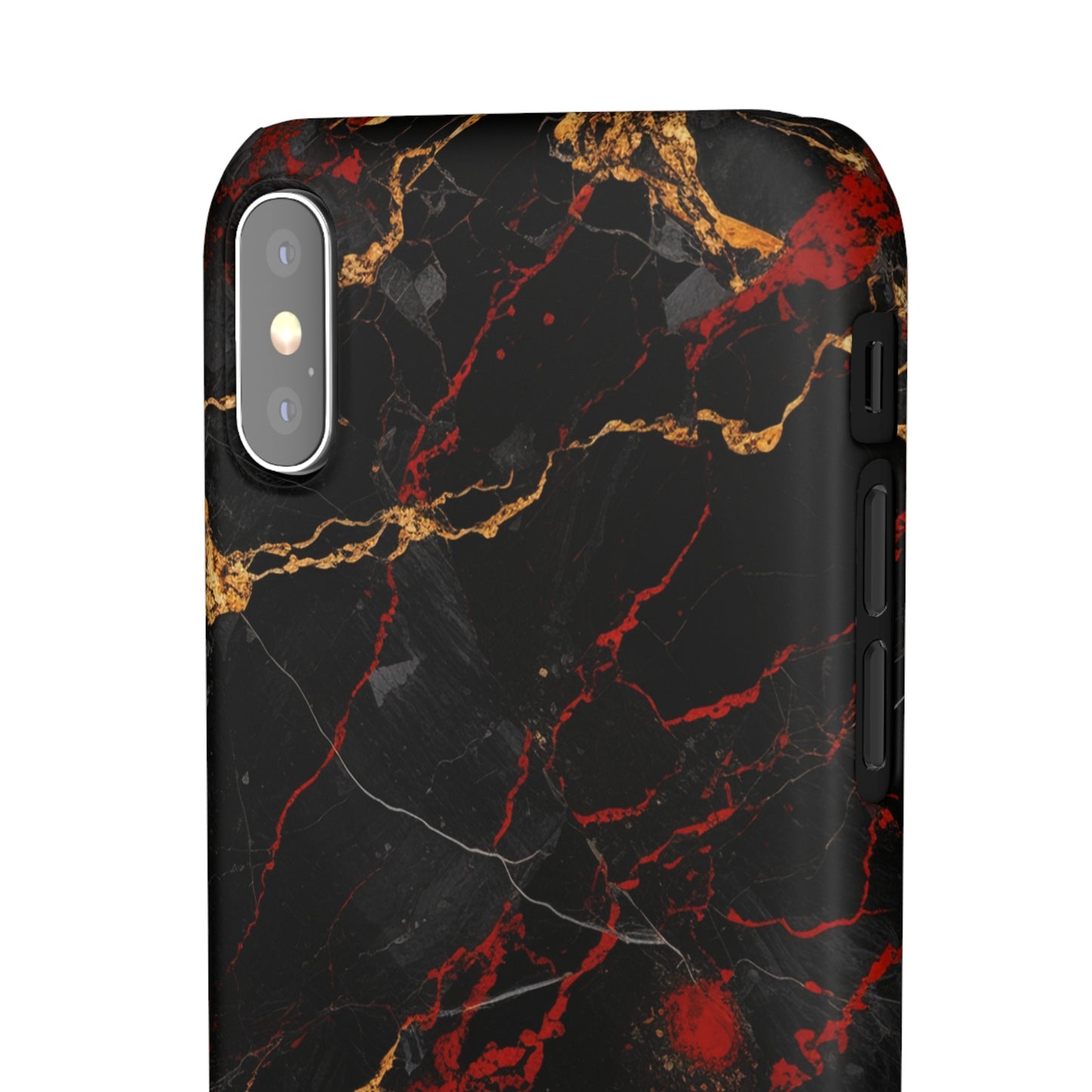 Dark Crimson Marble - iPhone Snap Case