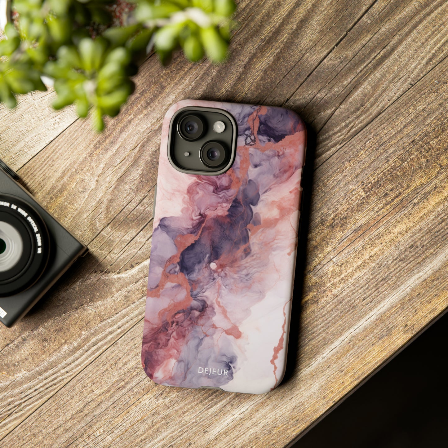 Royal Purple Marble - iPhone Tough Case