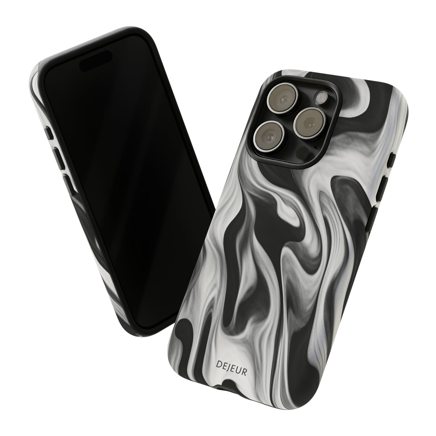 Misty Waves Monochrome - iPhone Tough Case