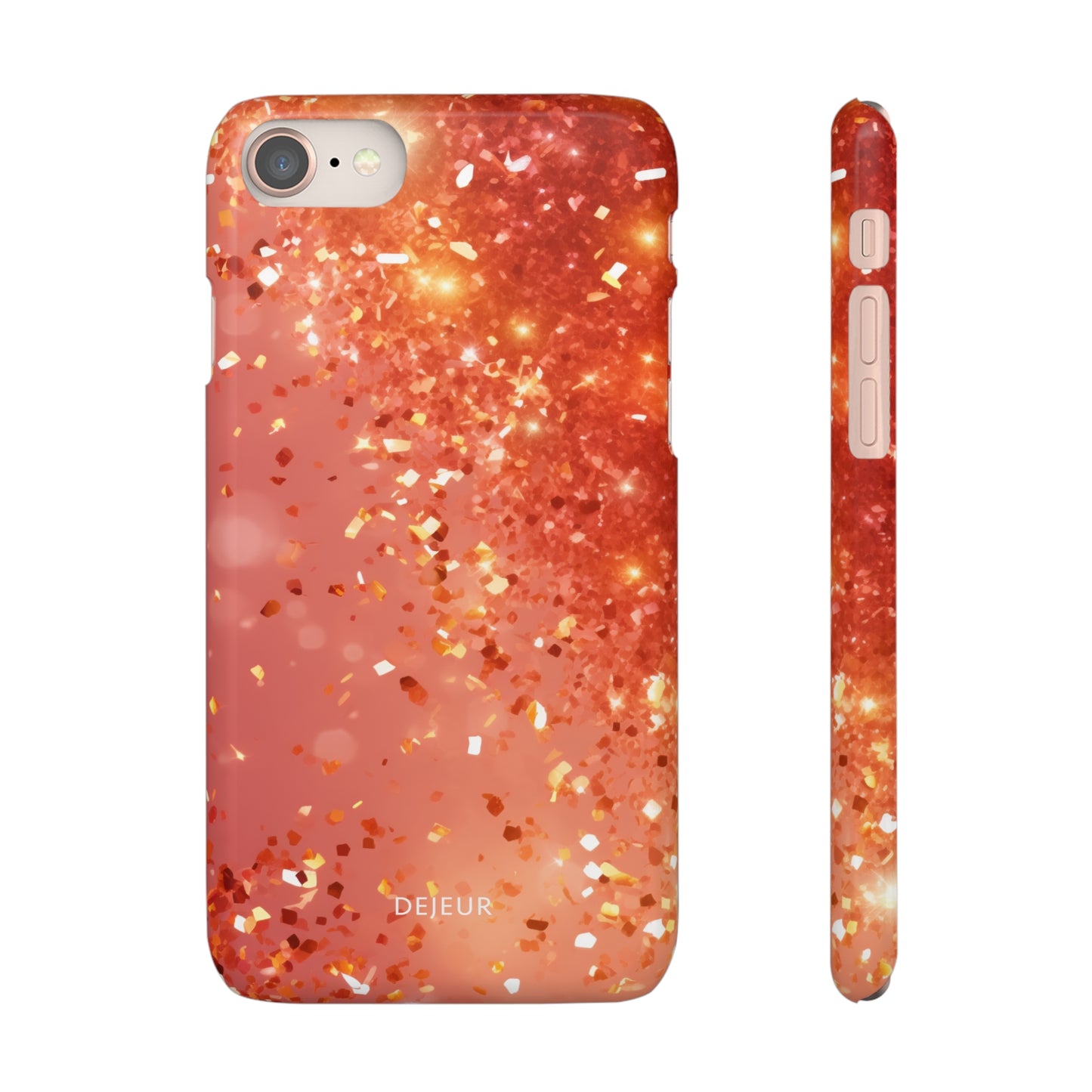 Rose Confetti Glitter - iPhone Snap Case