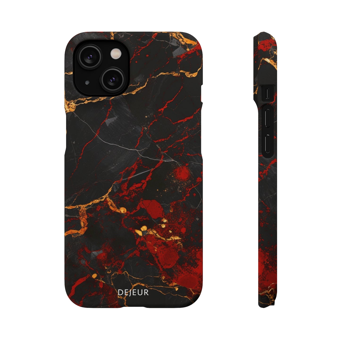 Dark Crimson Marble - iPhone Snap Case