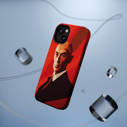 Oppenheimer Minimalist Portrait - iPhone MagSafe Tough Case