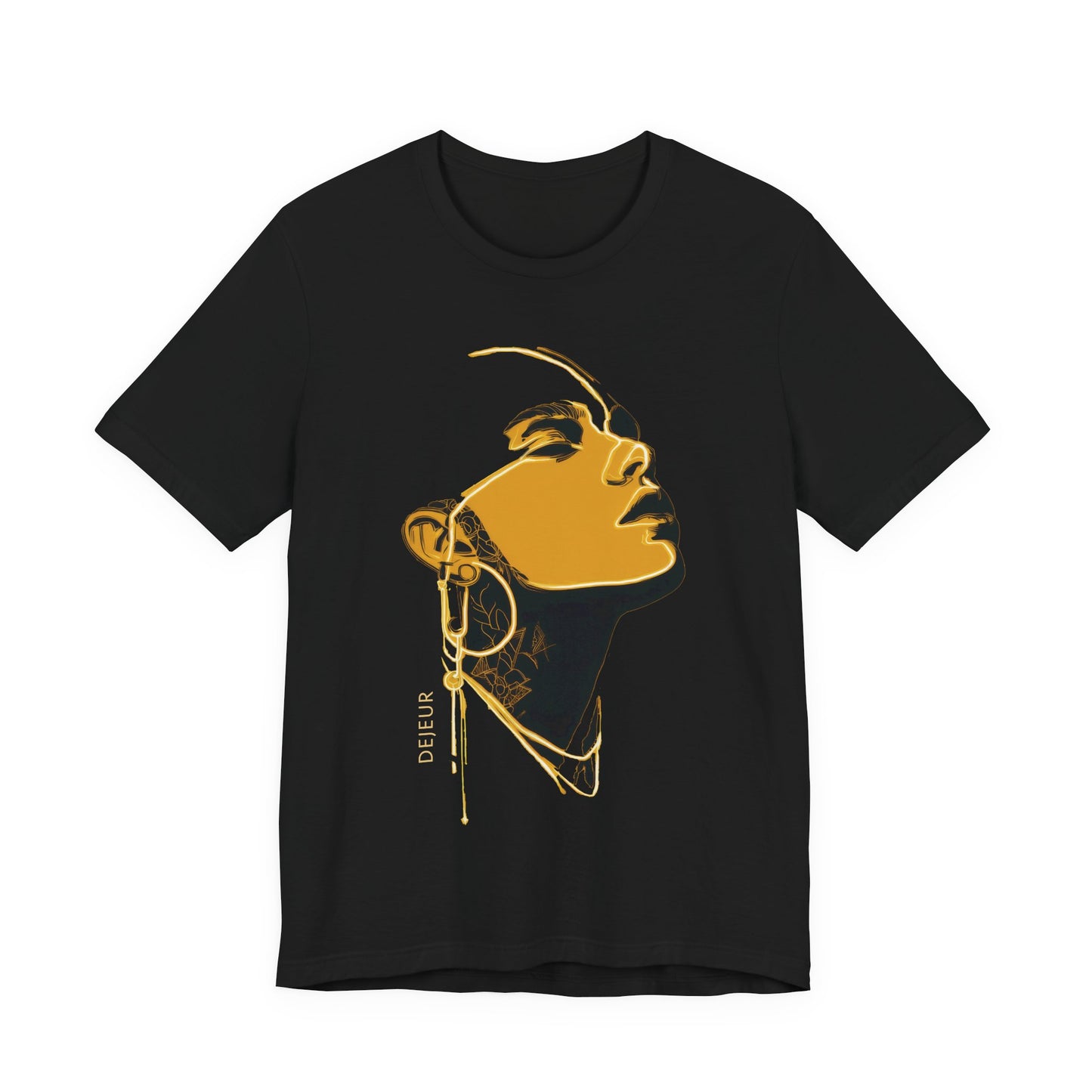 Royal Pharaoh Portrait Black & Gold - T-Shirt