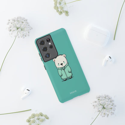 Aqua Coat Bear - Samsung Galaxy Tough Case