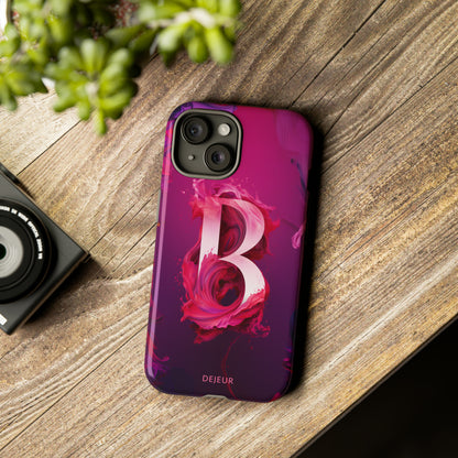 B Pink Splash - iPhone Tough Case