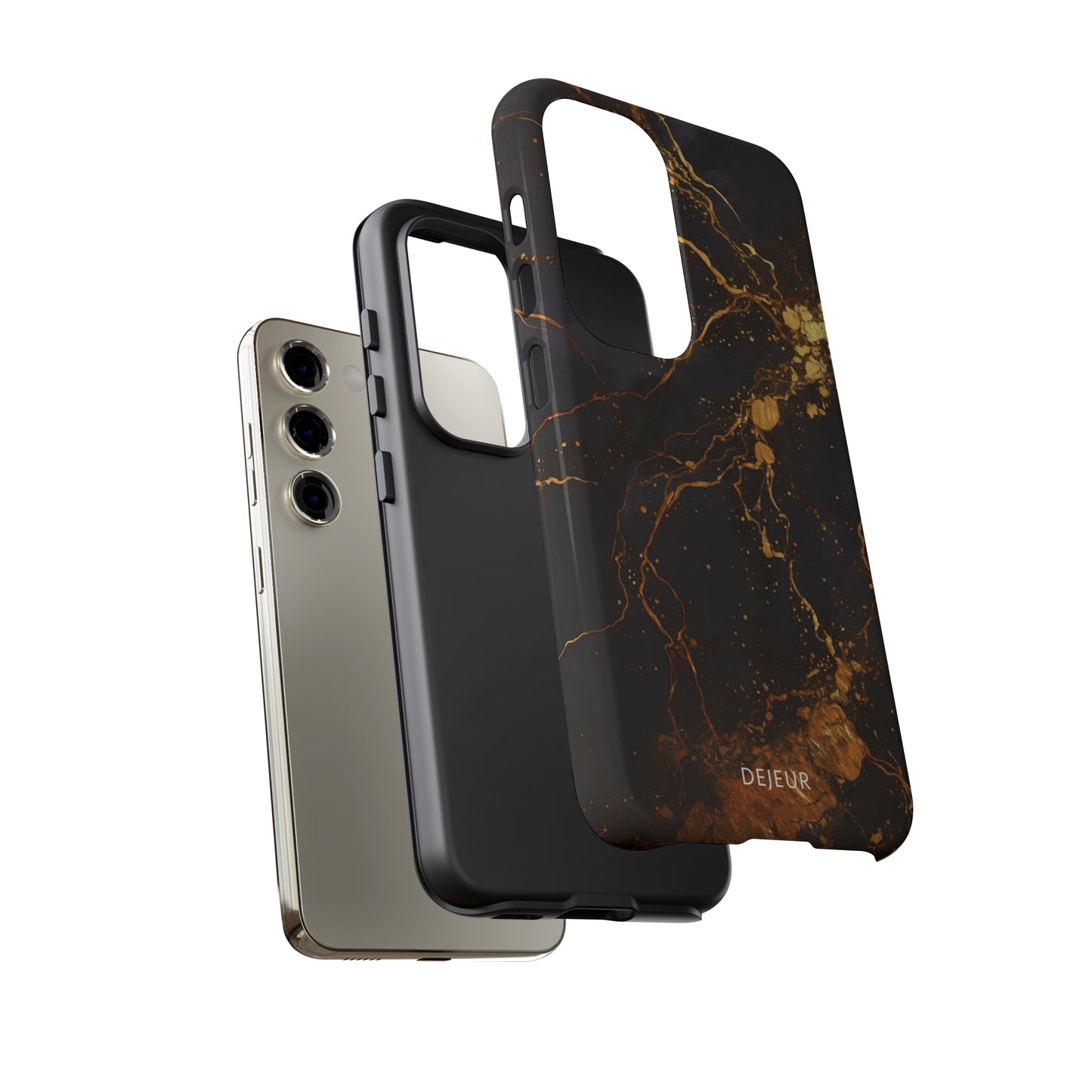 Dark Gold Amber Marble - Samsung Galaxy Tough Case