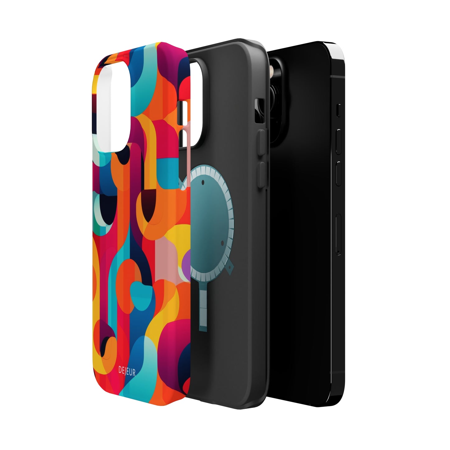 Curved Abstract Shapes - iPhone MagSafe Tough Case