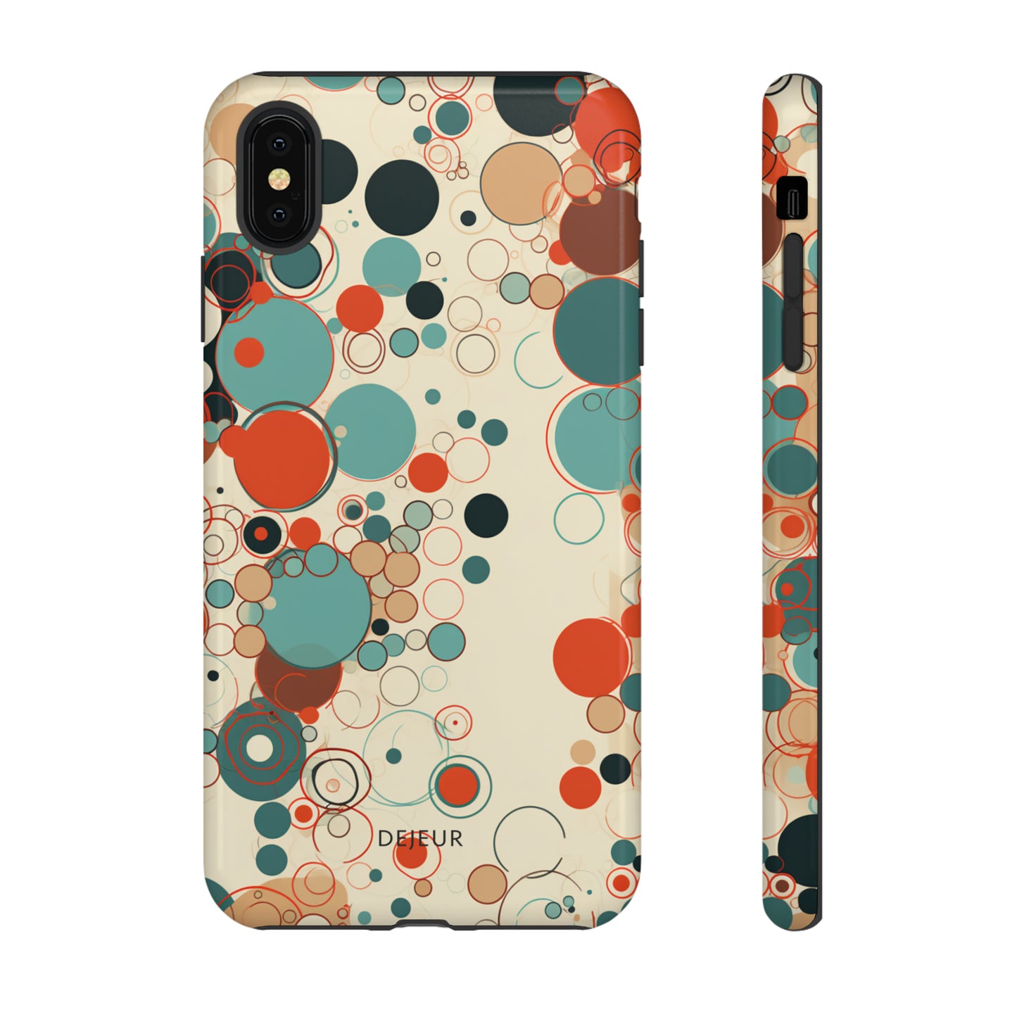 Pastel Line Circles - iPhone Tough Case