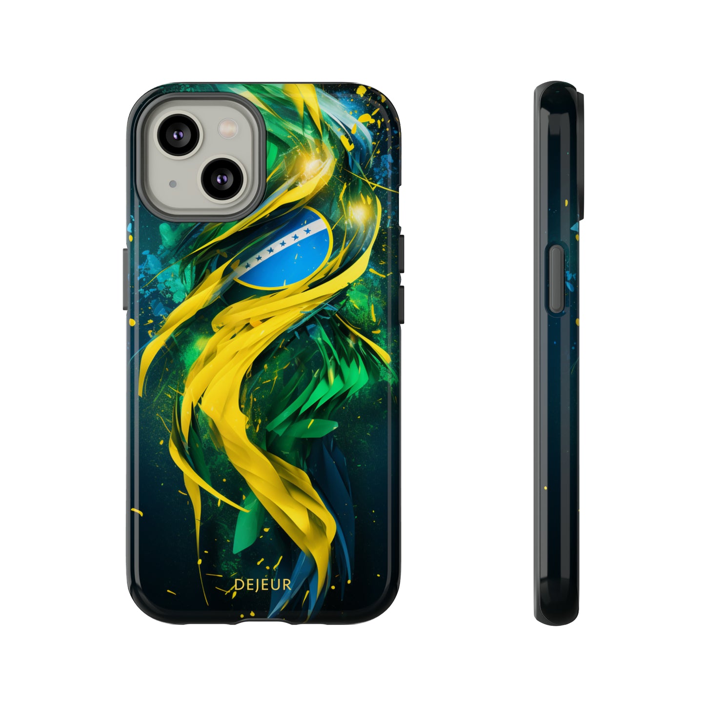 Brazil Splatter Design - iPhone Tough Case