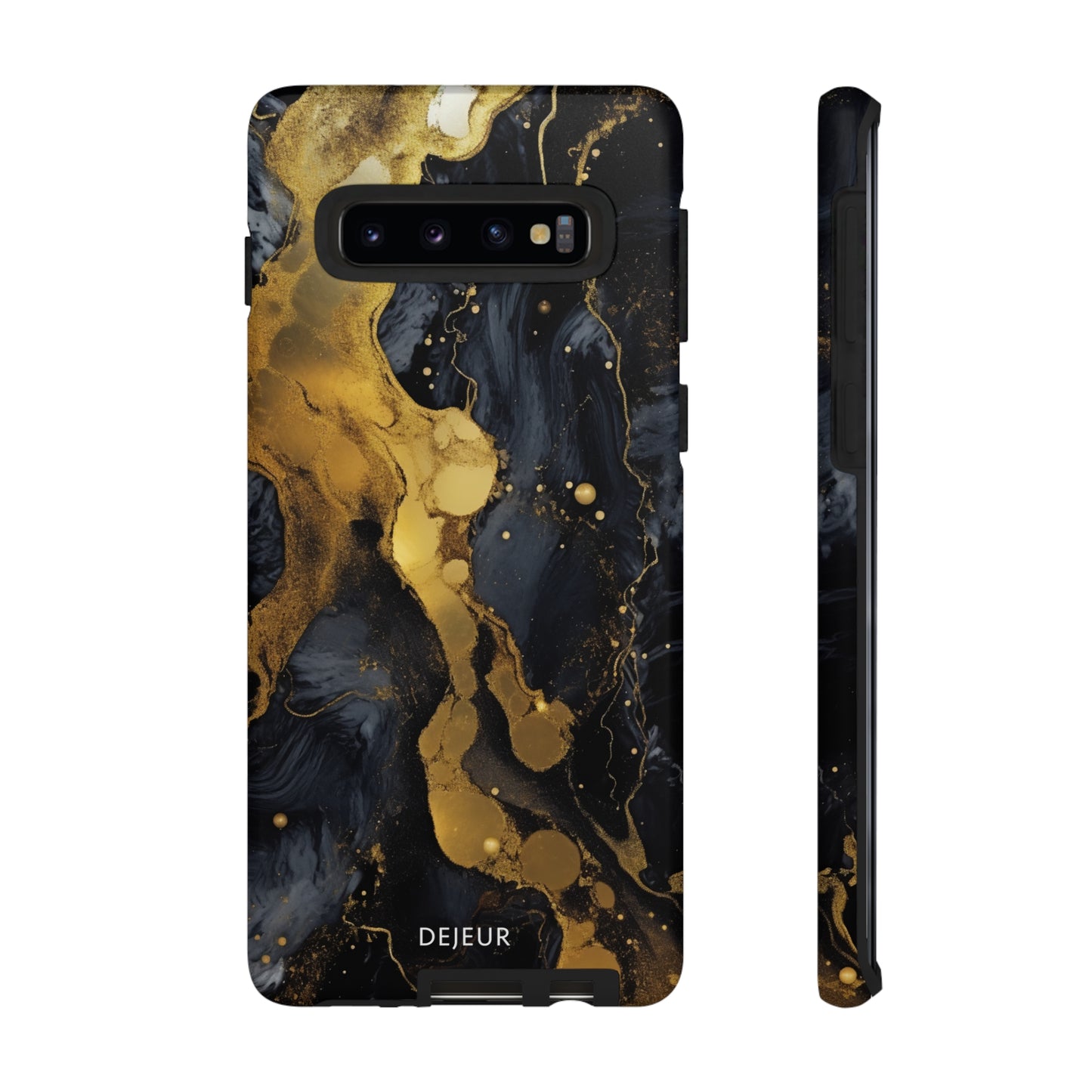 Metallic Gold Dark Marble - Samsung Galaxy Tough Case