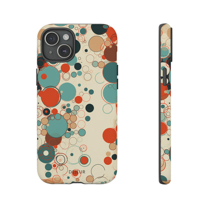 Pastel Line Circles - iPhone Tough Case