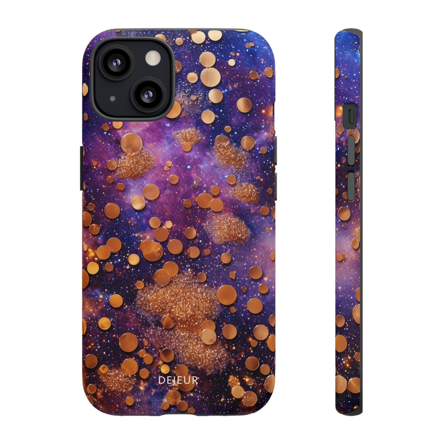 Cosmic Glitter Circles - iPhone Tough Case