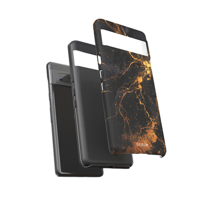 Dark Gold Amber Marble - Google Pixel Tough Case