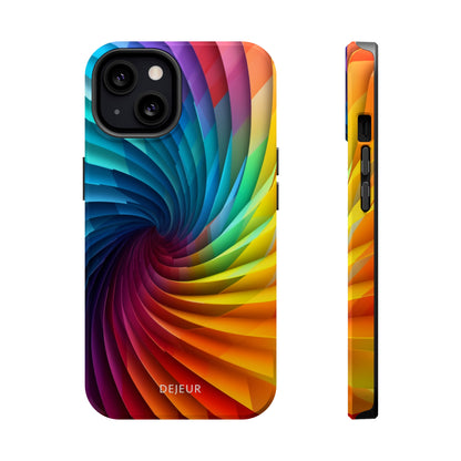 Rainbow Spiral - iPhone MagSafe Tough Case