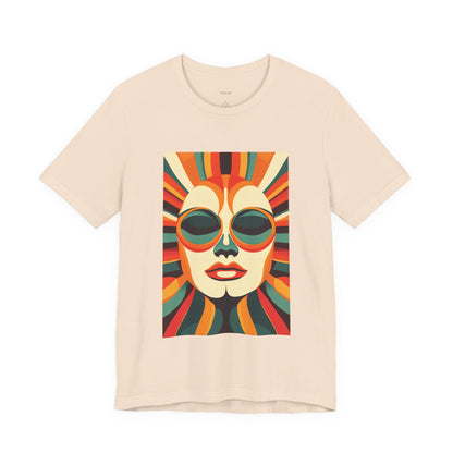 Vintage Retro Radiant Sunbeam Face - Women's T-Shirt