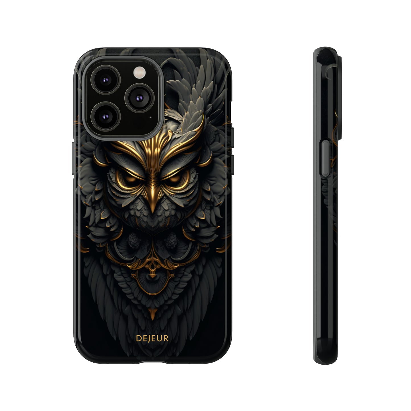 Golden Dark Owl - iPhone Tough Case