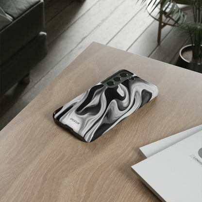 Misty Waves Monochrome - Samsung Galaxy Tough Case