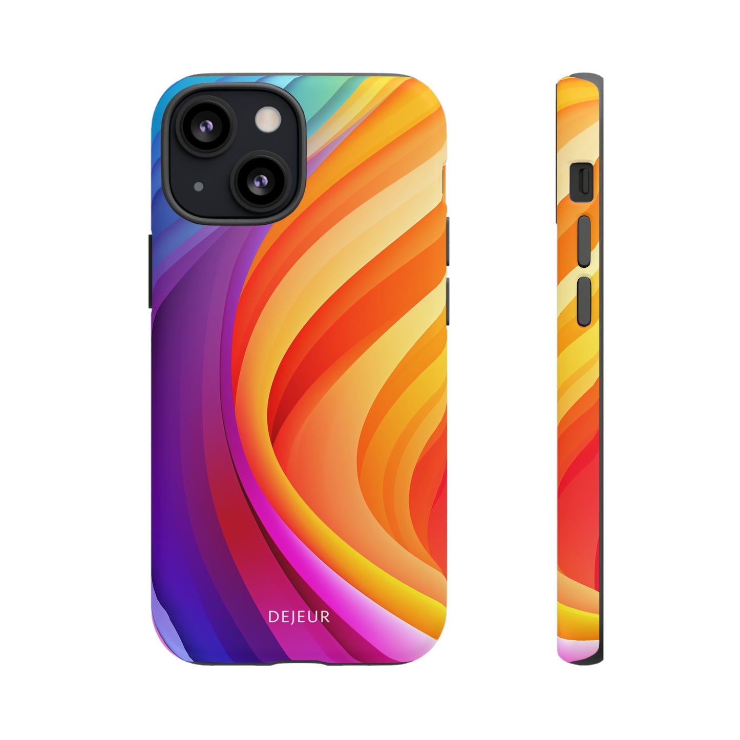 Rainbow Waves - iPhone Tough Case