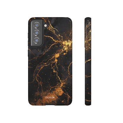 Dark Gold Amber Marble - Samsung Galaxy Tough Case