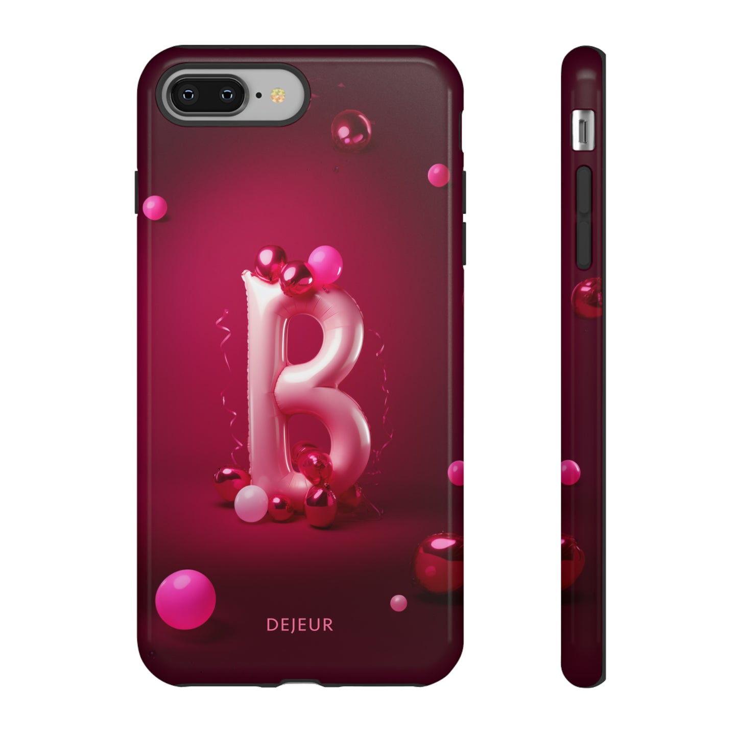 B Pink Party Balloons - iPhone Tough Case