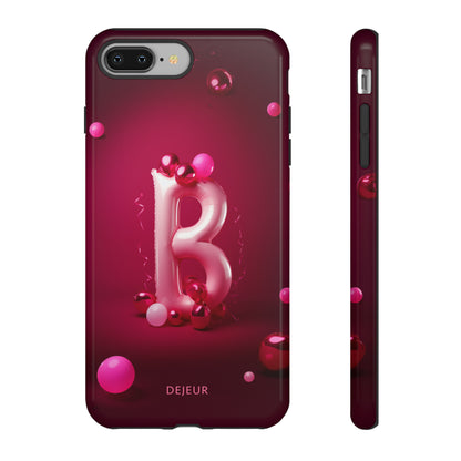 B Pink Party Balloons - iPhone Tough Case