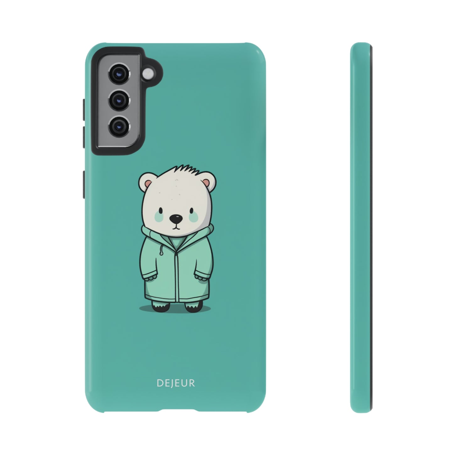 Aqua Coat Bear - Samsung Galaxy Tough Case