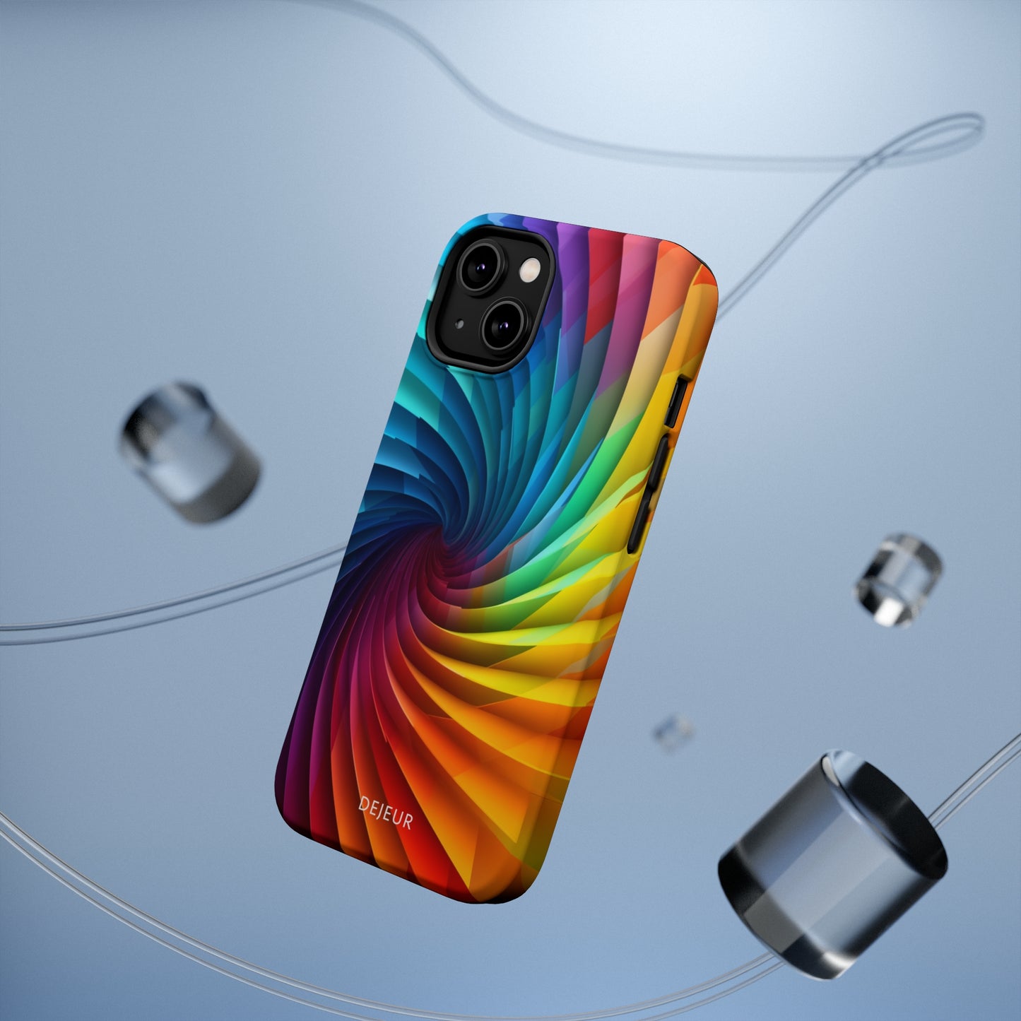 Rainbow Spiral - iPhone MagSafe Tough Case