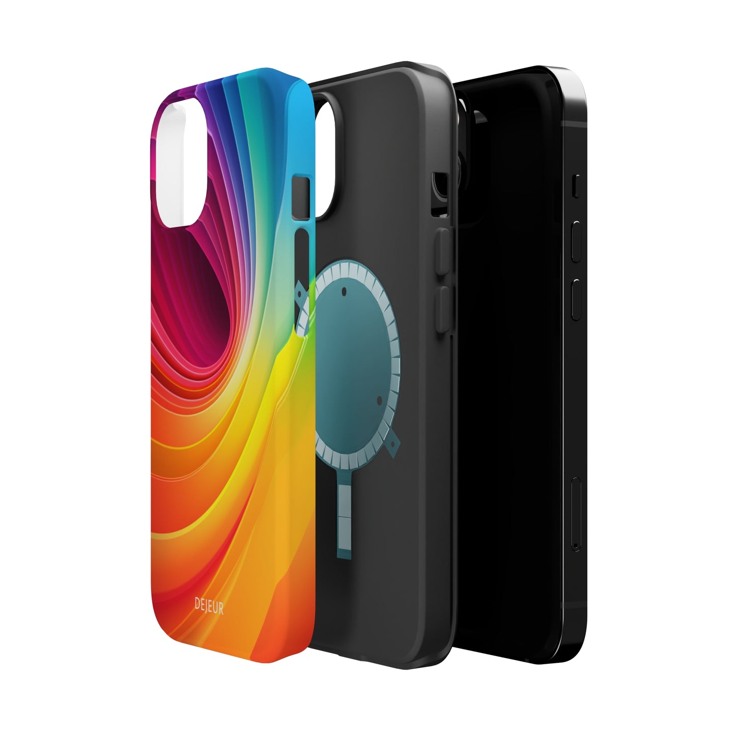 Rainbow Swirl - iPhone MagSafe Tough Case