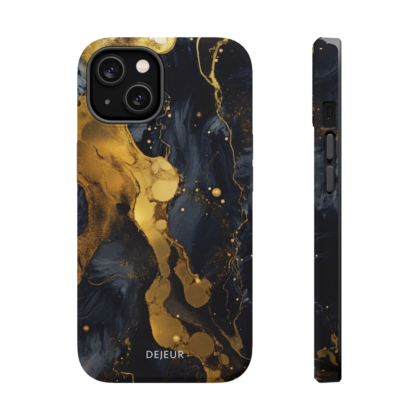 Metallic Gold Dark Marble - iPhone MagSafe Tough Case