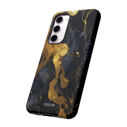 Metallic Gold Dark Marble - Samsung Galaxy Tough Case