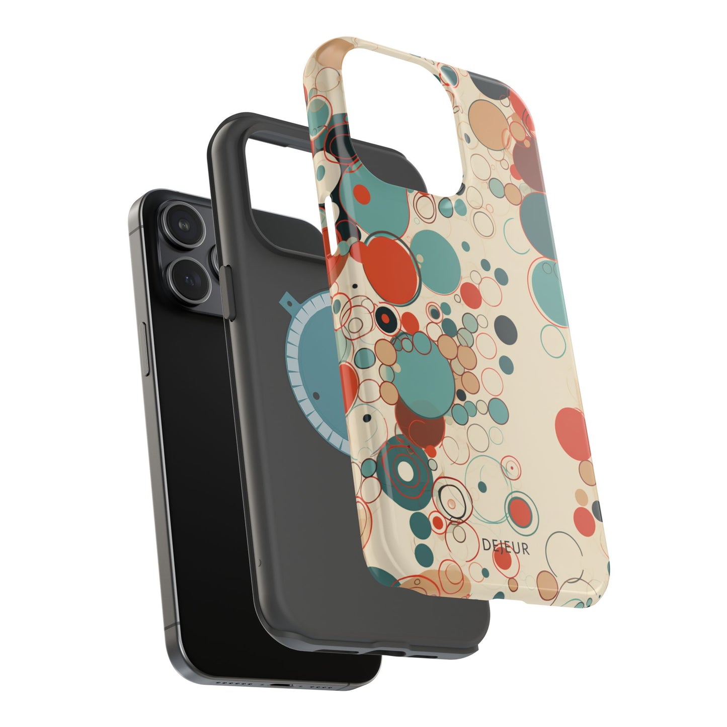 Pastel Line Circles - iPhone MagSafe Tough Case