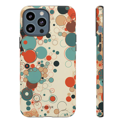 Pastel Line Circles - iPhone Tough Case