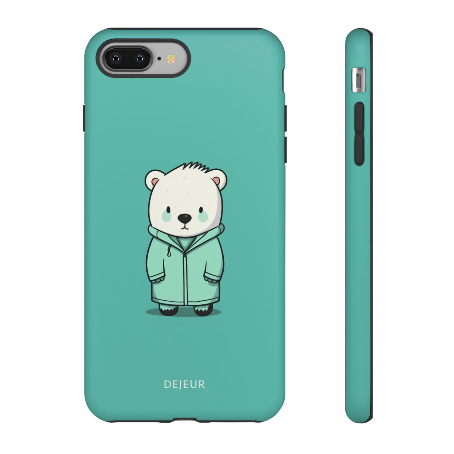 Aqua Coat Bear - iPhone Tough Case