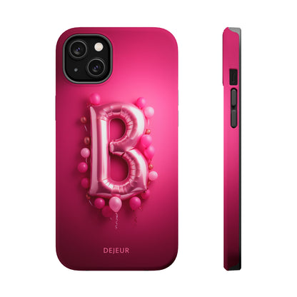 B Magenta Pink Balloons - iPhone MagSafe Tough Case