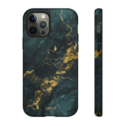 Gold Shadow Marble - iPhone Tough Case