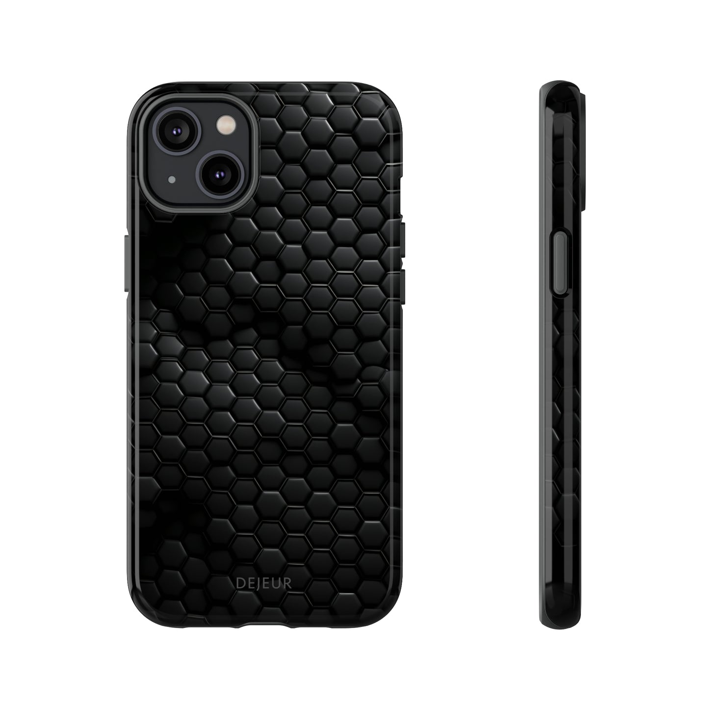 Black Carbon Matrix - iPhone Tough Case