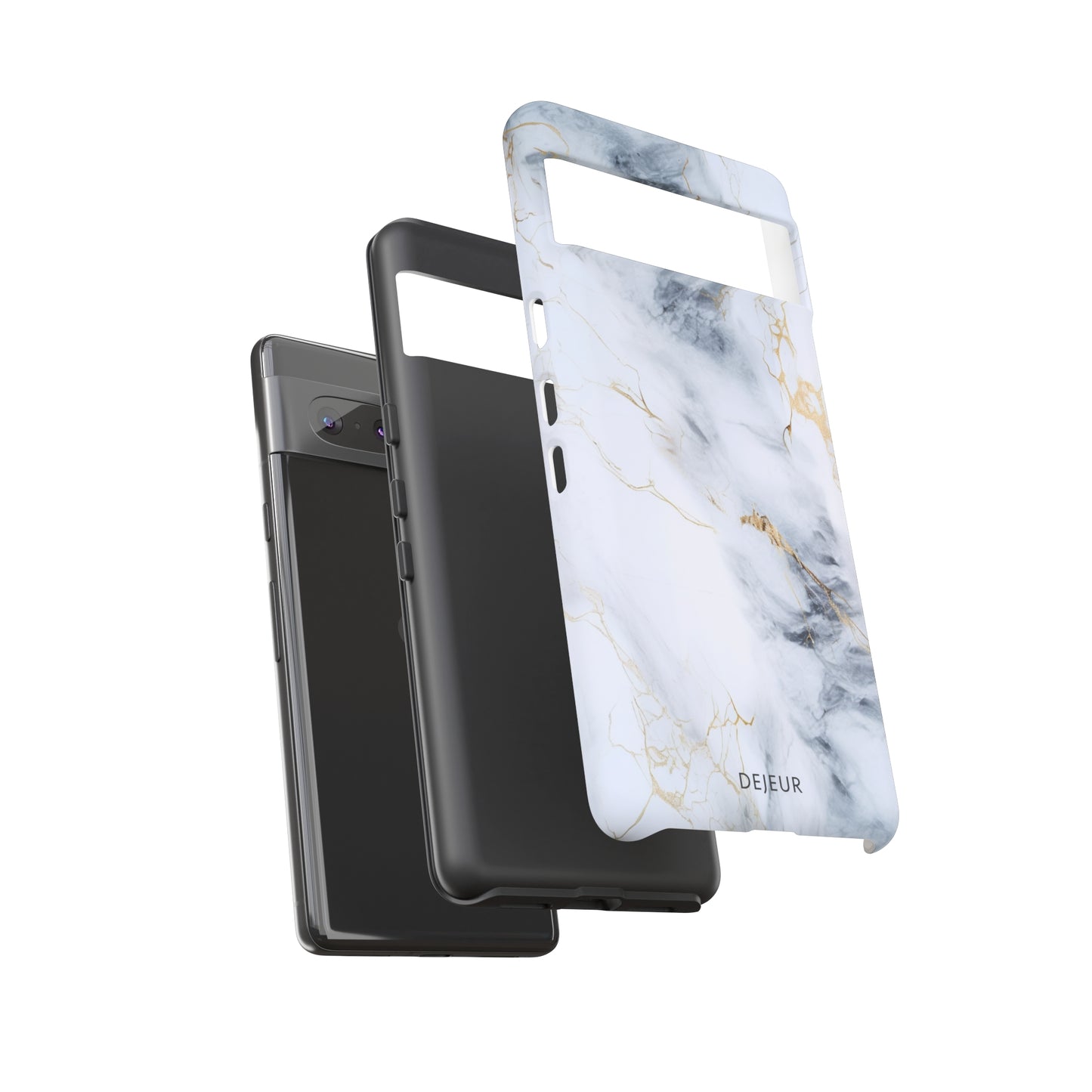 White Gold Marble - Google Pixel Tough Case