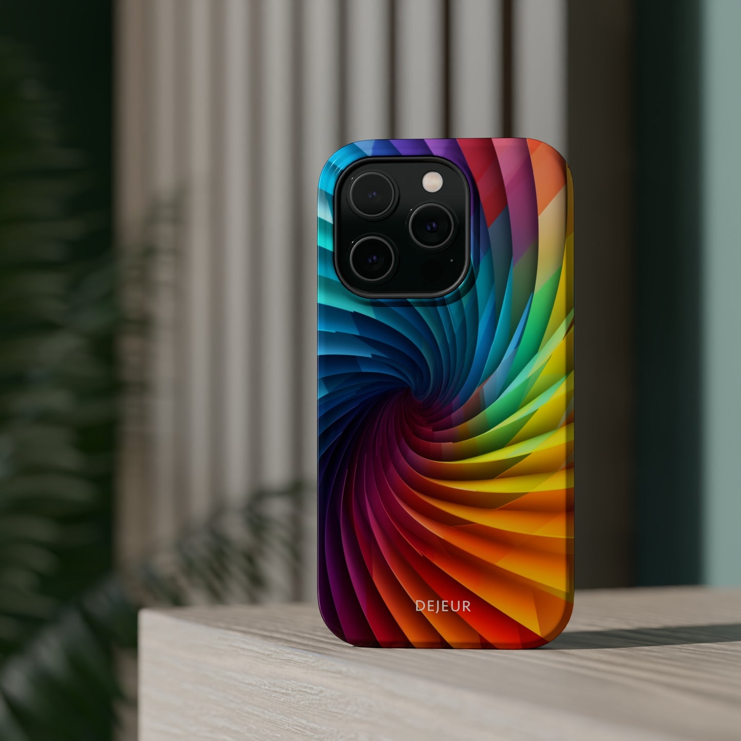 Rainbow Spiral - iPhone MagSafe Tough Case