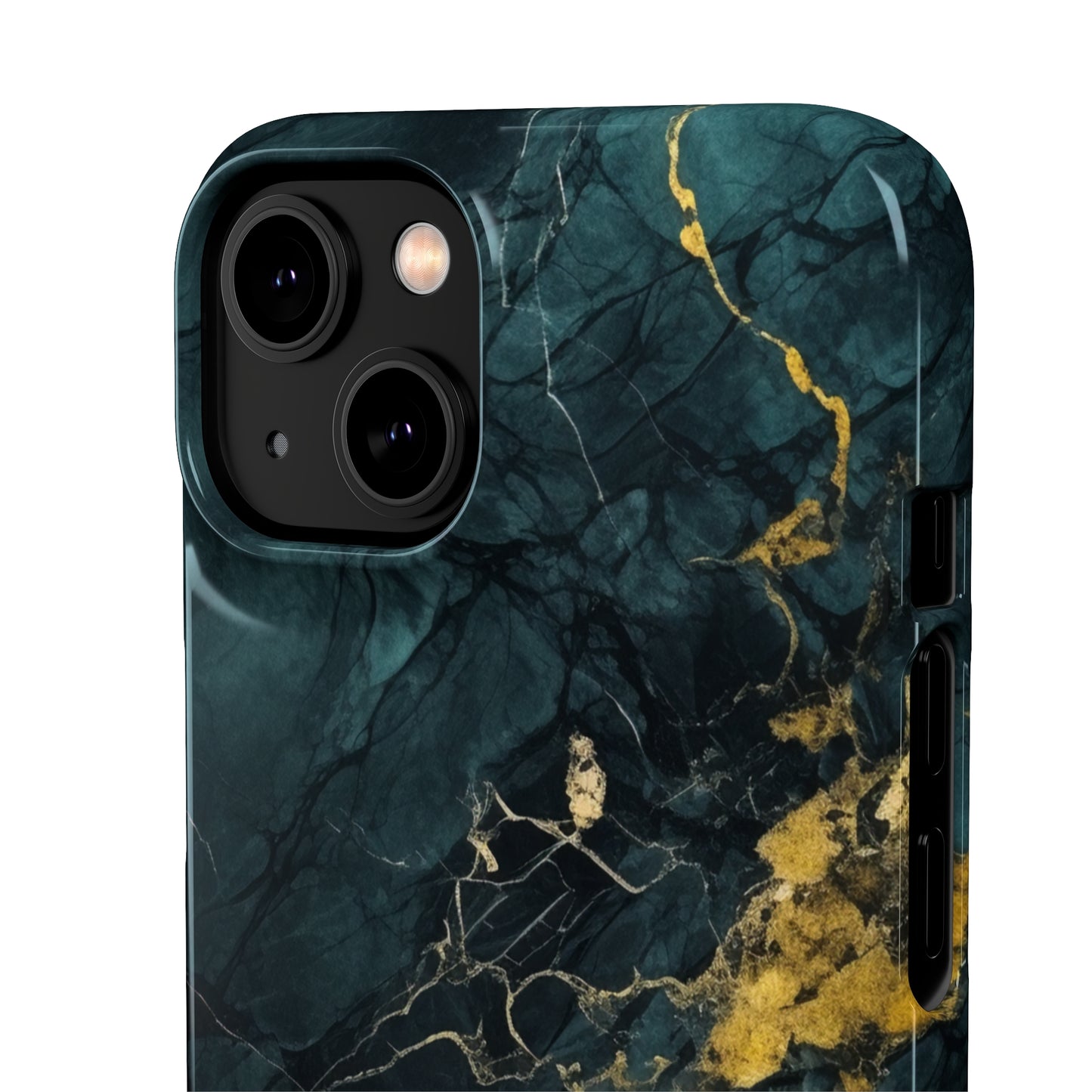 Gold Shadow Marble - iPhone Snap Case