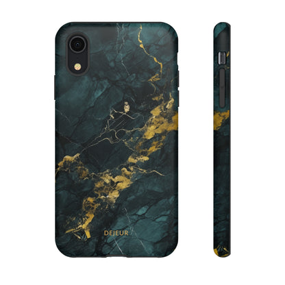 Gold Shadow Marble - iPhone Tough Case