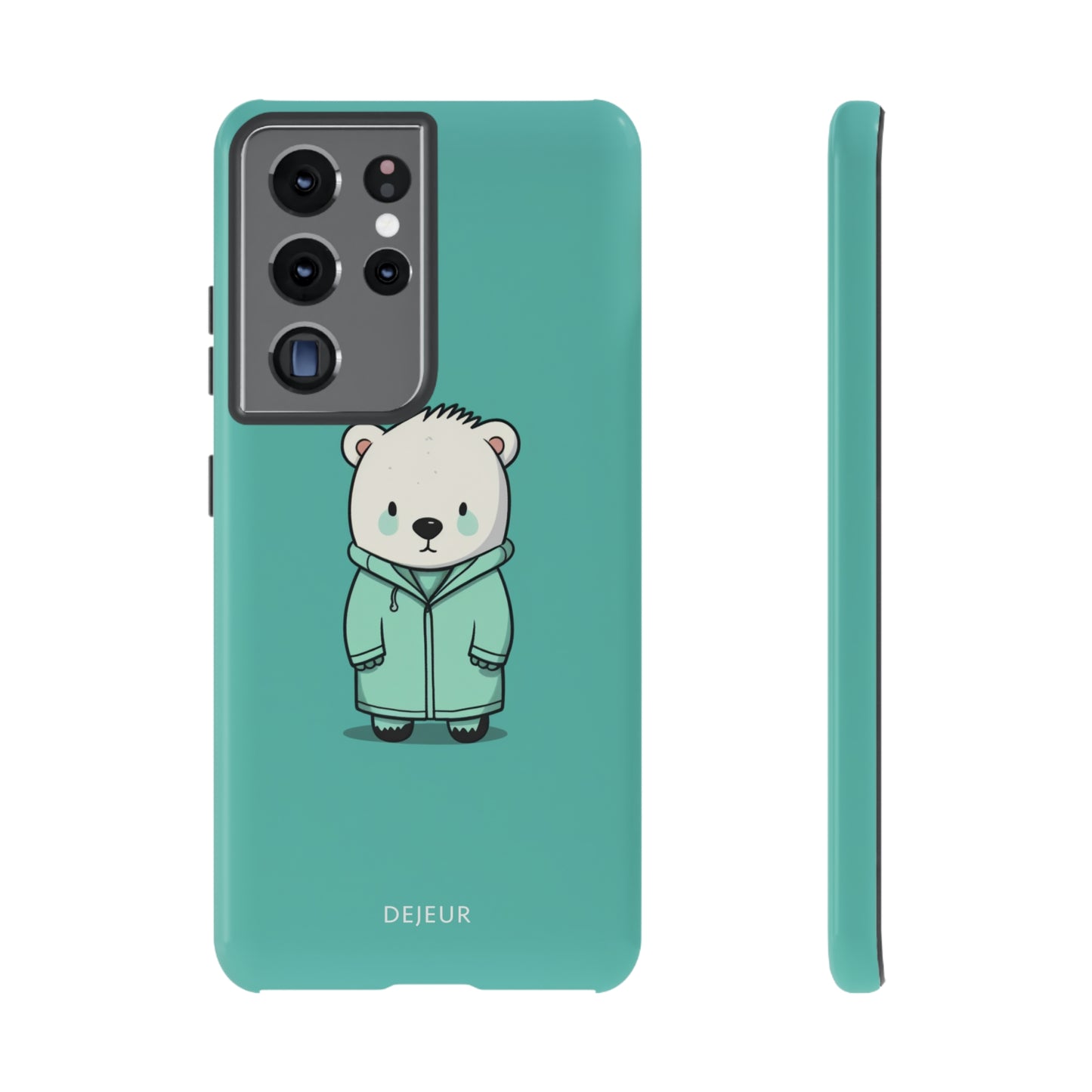 Aqua Coat Bear - Samsung Galaxy Tough Case