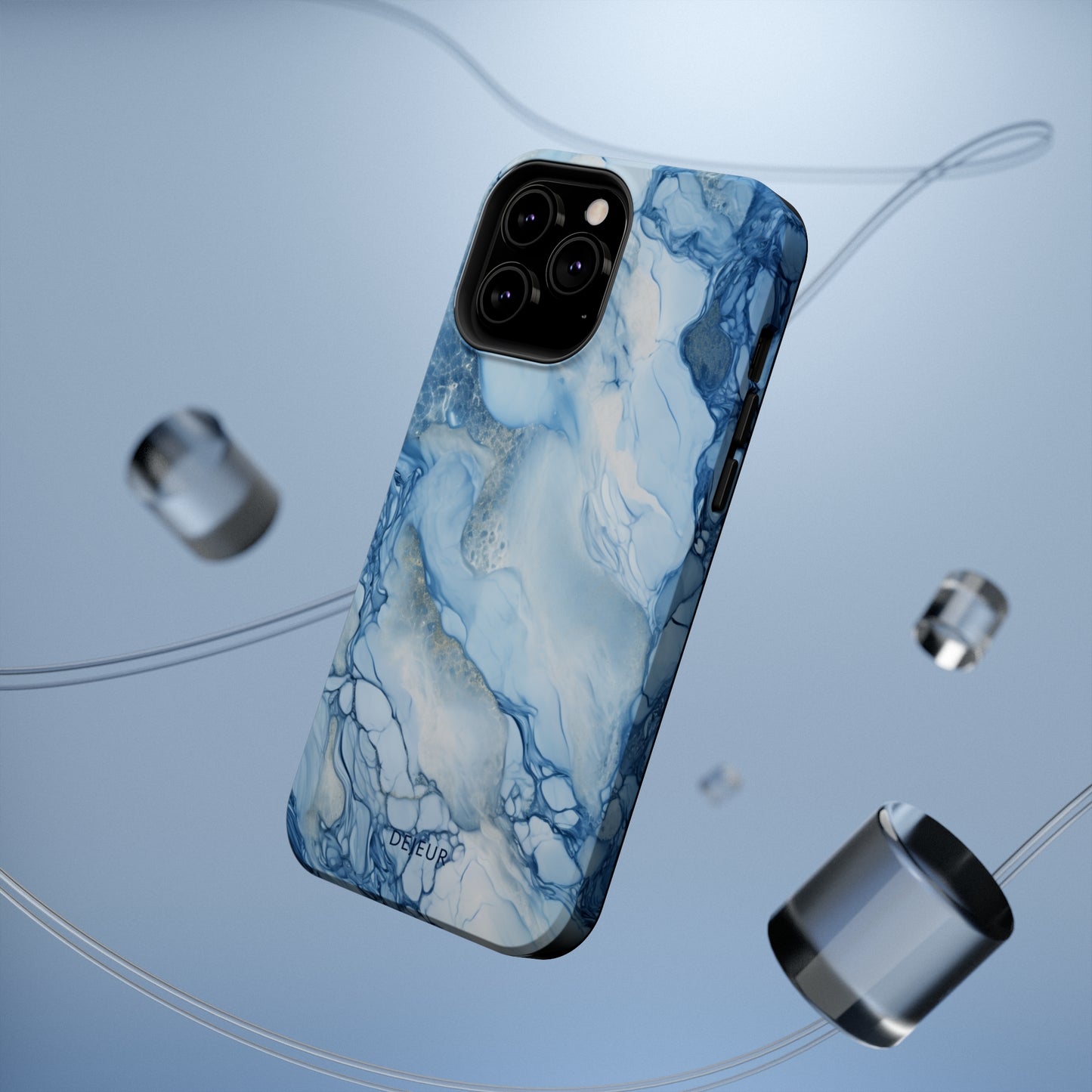 Sky Blue Marble - iPhone MagSafe Tough Case