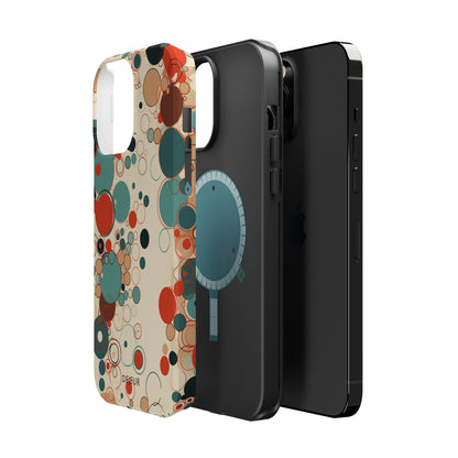 Pastel Line Circles - iPhone MagSafe Tough Case