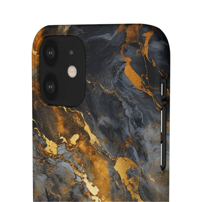 Platinum Gold Marble - iPhone Snap Case