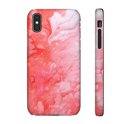 Rose Pink Marble - iPhone Snap Case