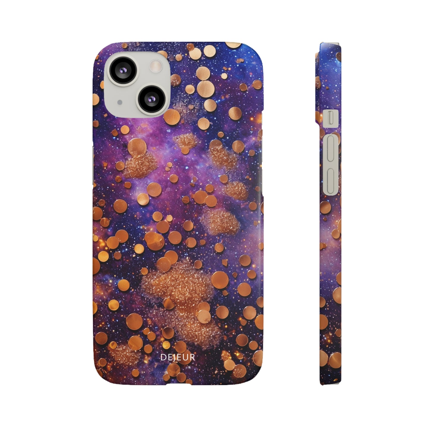 Cosmic Glitter Circles - iPhone Snap Case