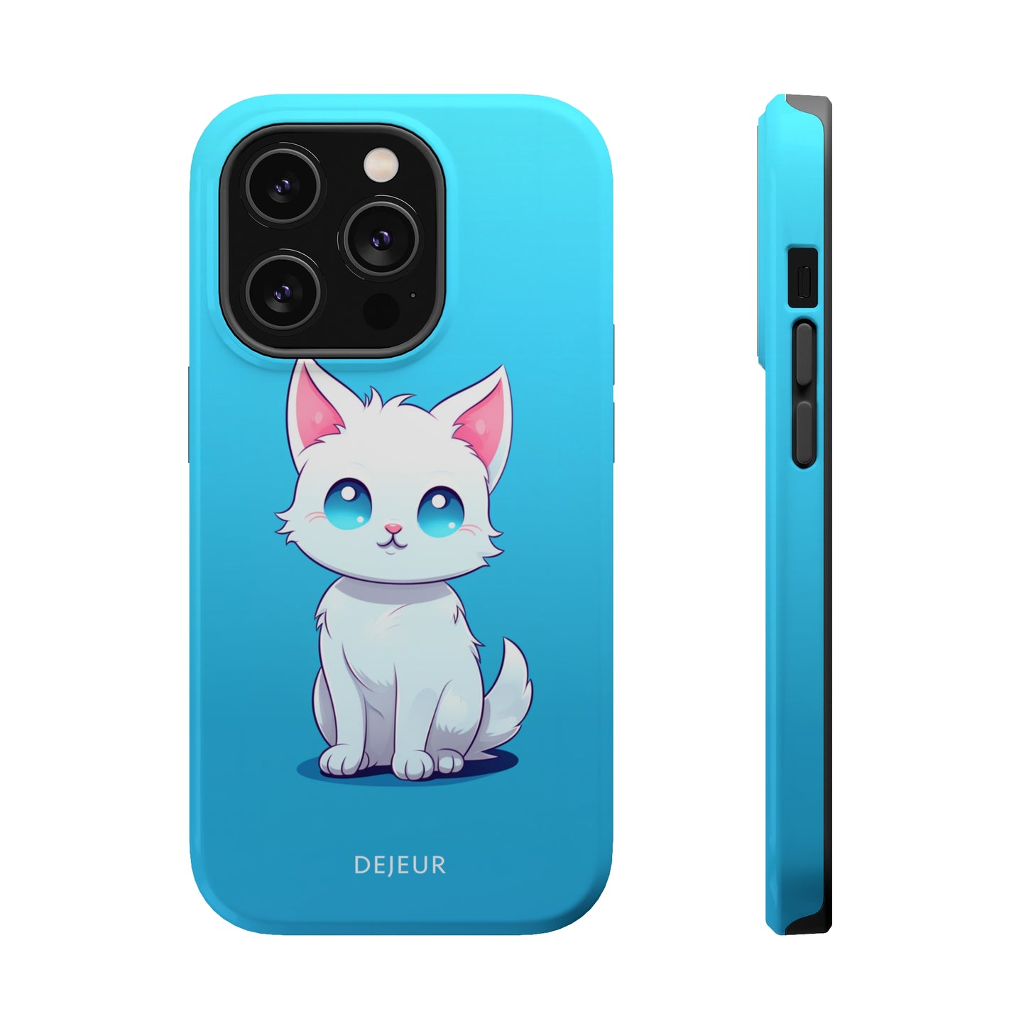 Blue Eyed Cutey Cat - iPhone MagSafe Tough Case