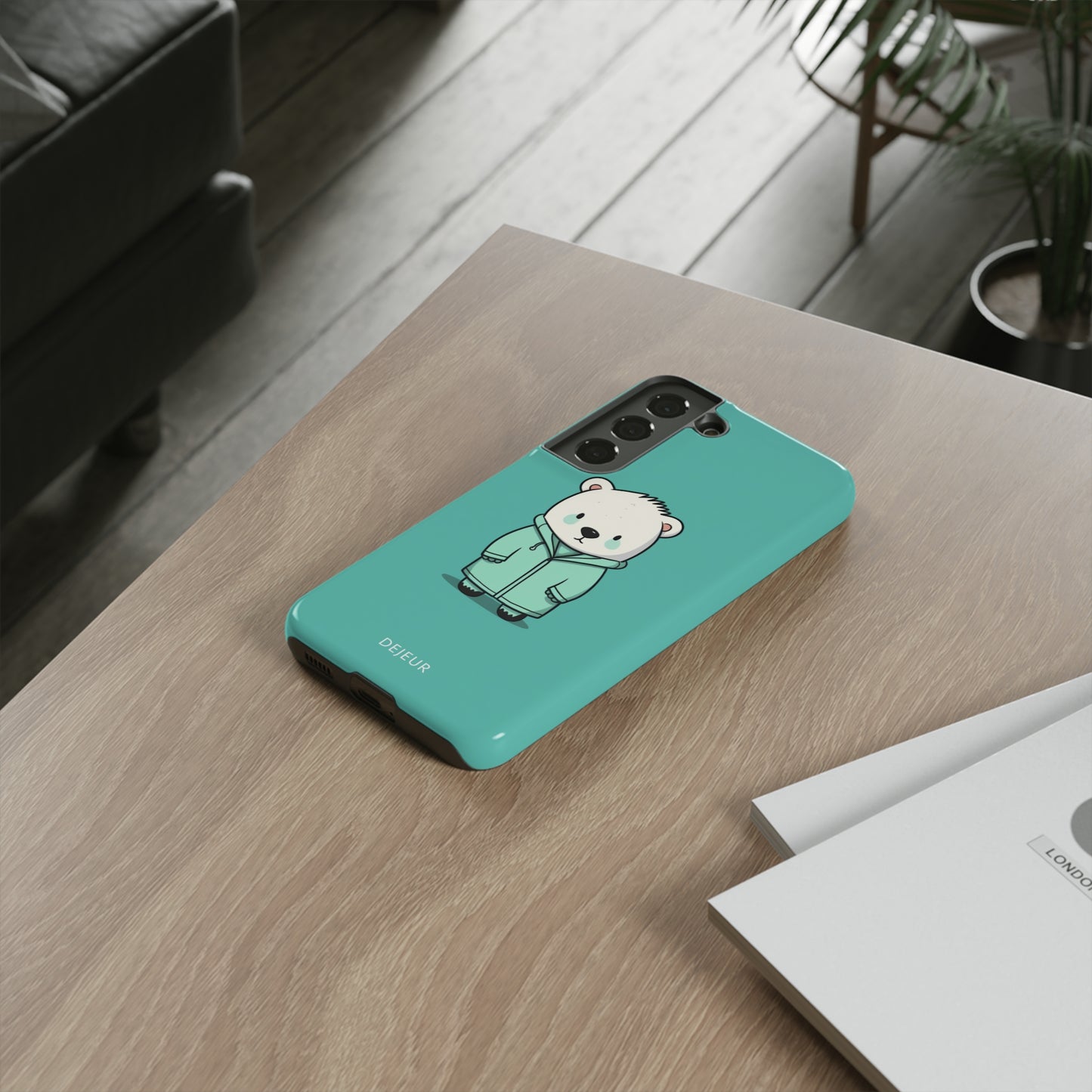 Aqua Coat Bear - Samsung Galaxy Tough Case